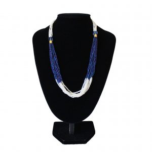 2 colour 2 beads short necklace