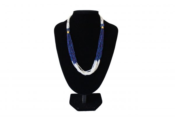 2 colour 2 beads short necklace
