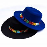 Blue Beaded Masai hat
